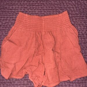 Marine Layer Orange Cali Double Cloth Shorts